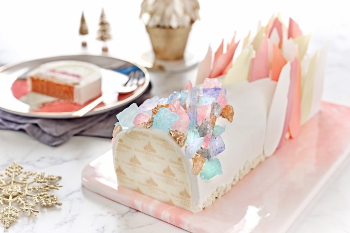 Crystal Glacier Log Cake