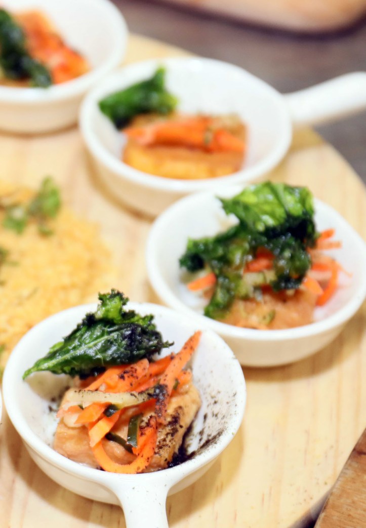 Crispy Kale, Seaweed Tofu, Asian Slaw (1)