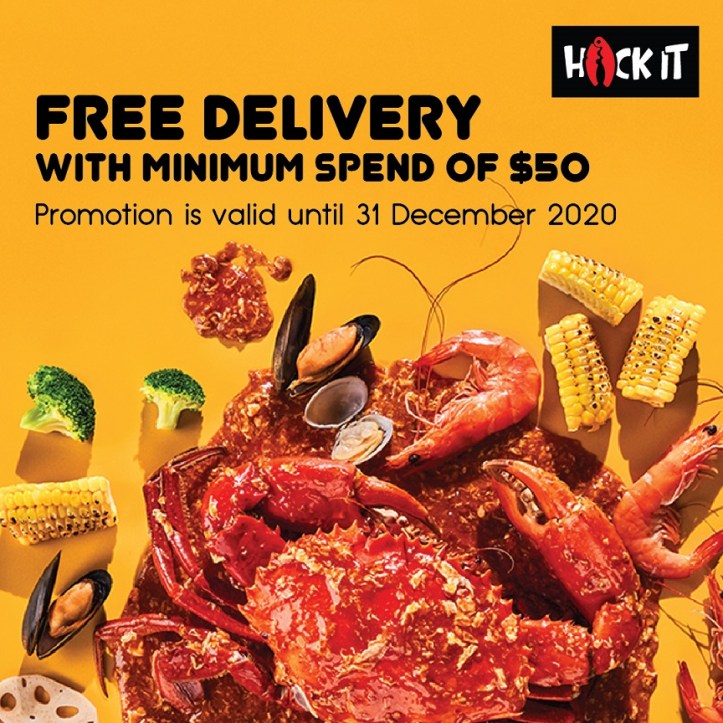 FREE Delivery Min. Spend $50 Promotion Artwork