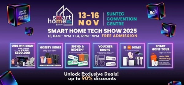 Singapore’s leading Smart Home Tech Show returns from 13 to 16 November ...